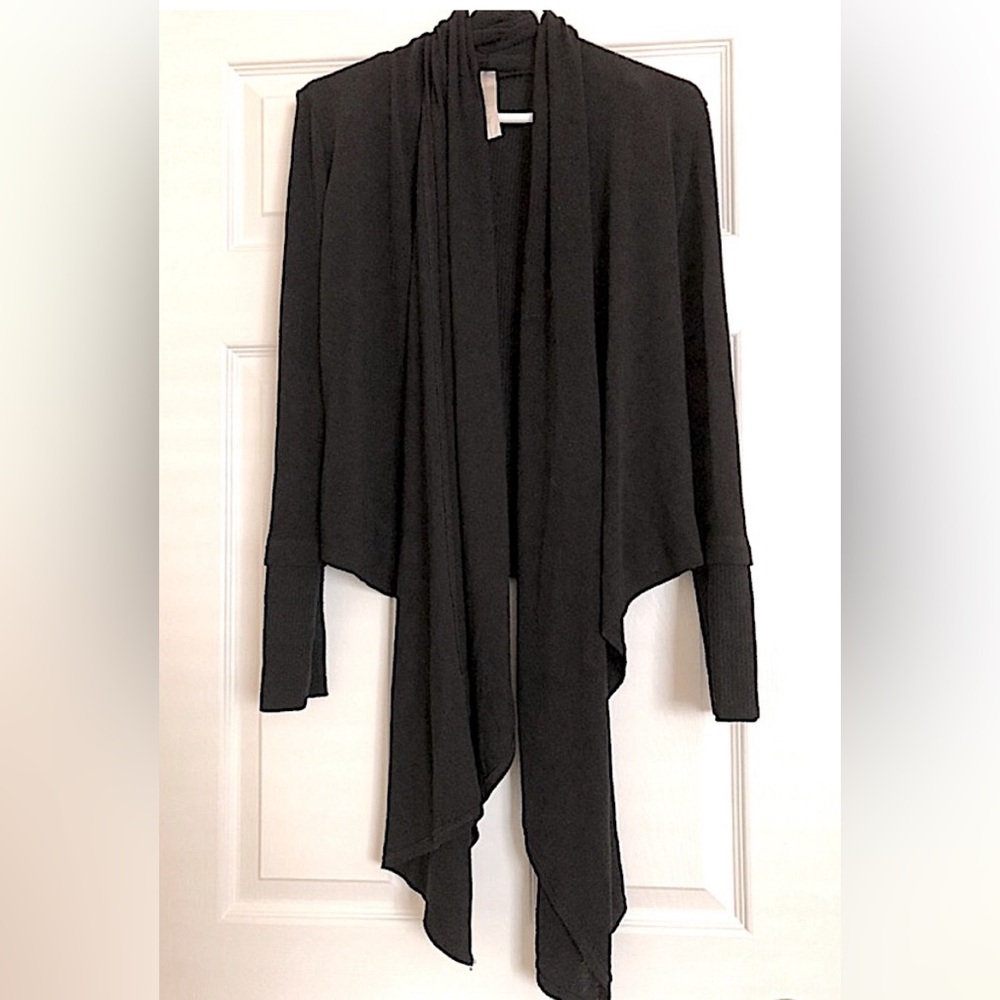 🖤 S-TWELVE WOMEN’S SOFT & STRETCHY BLACK CARDIGAN
